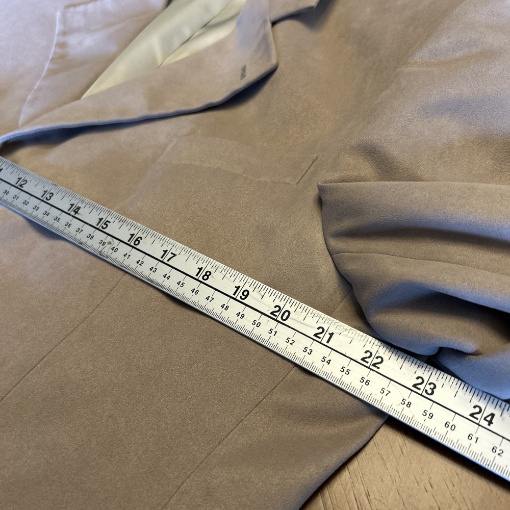 Bill Blass Micro Suede Sport Coat Mens 42S 3-Button Polyester Blazer Suit Jacket - Picture 4 of 16